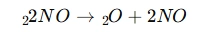2. تبدیل مونوکسید نیتروژن به دی‌اکسید نیتروژن 